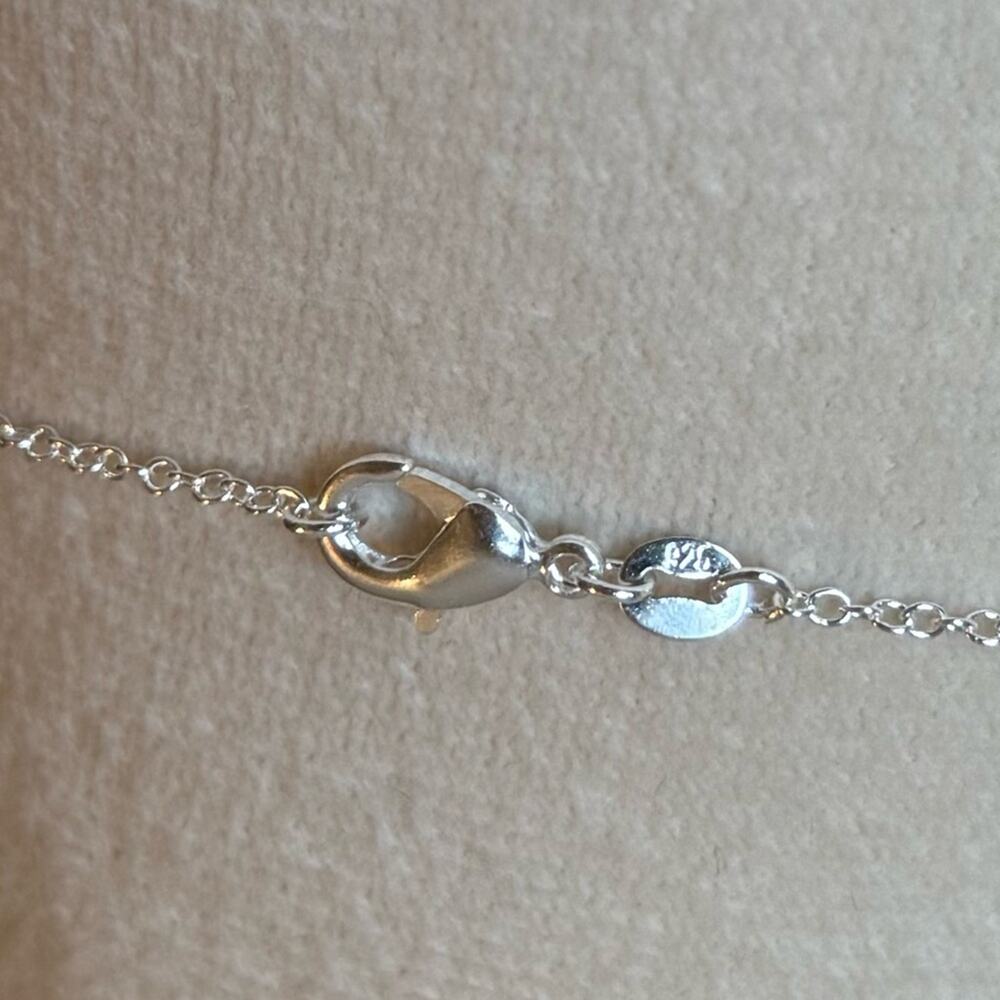 Hand-Crafted Real 4 Four Leaf Clover Scrabble Tile Pendant w/ Silver Chain - Picture 6 of 7